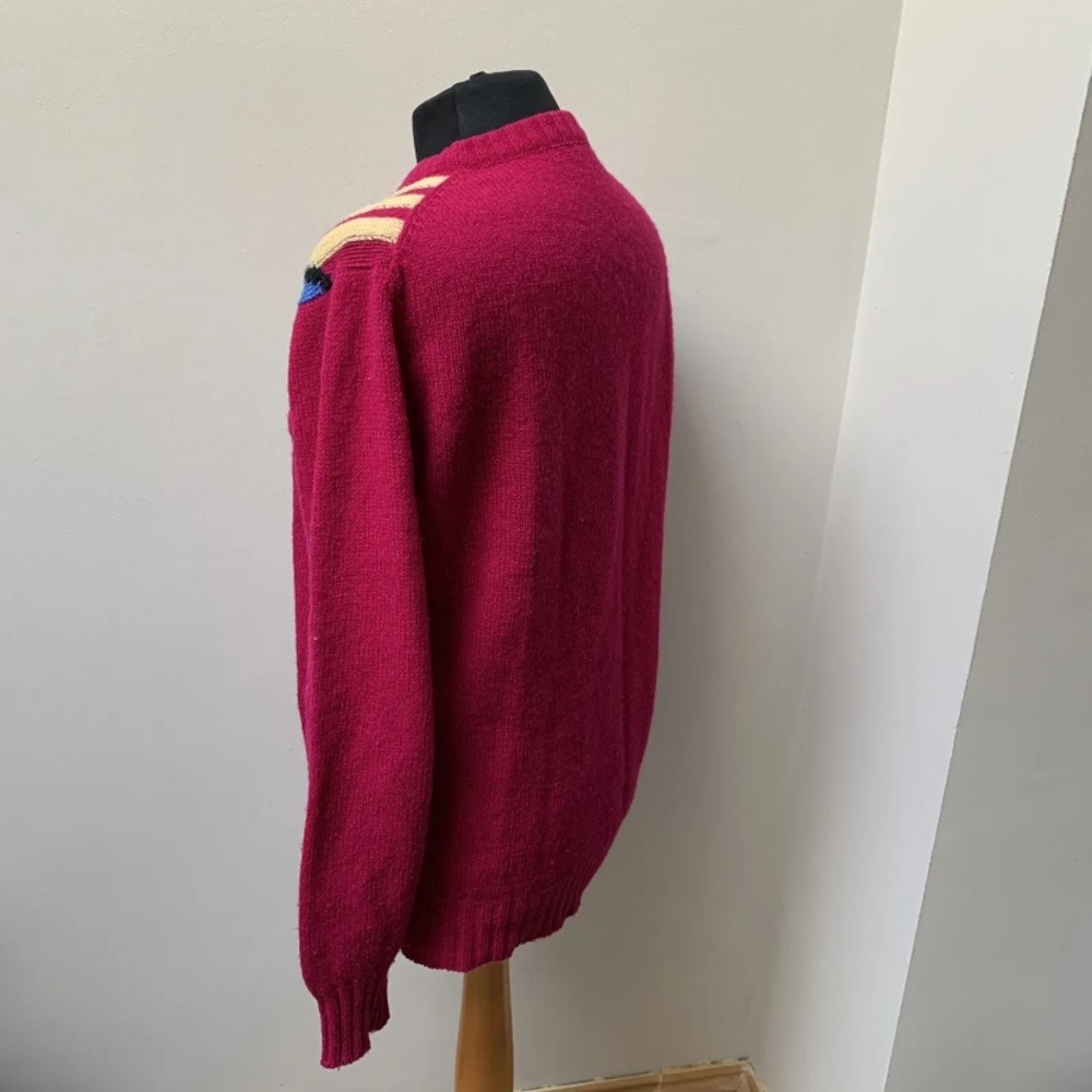 Vintage wool jumper fits uk 10 12 14 - Picture 7 of 14